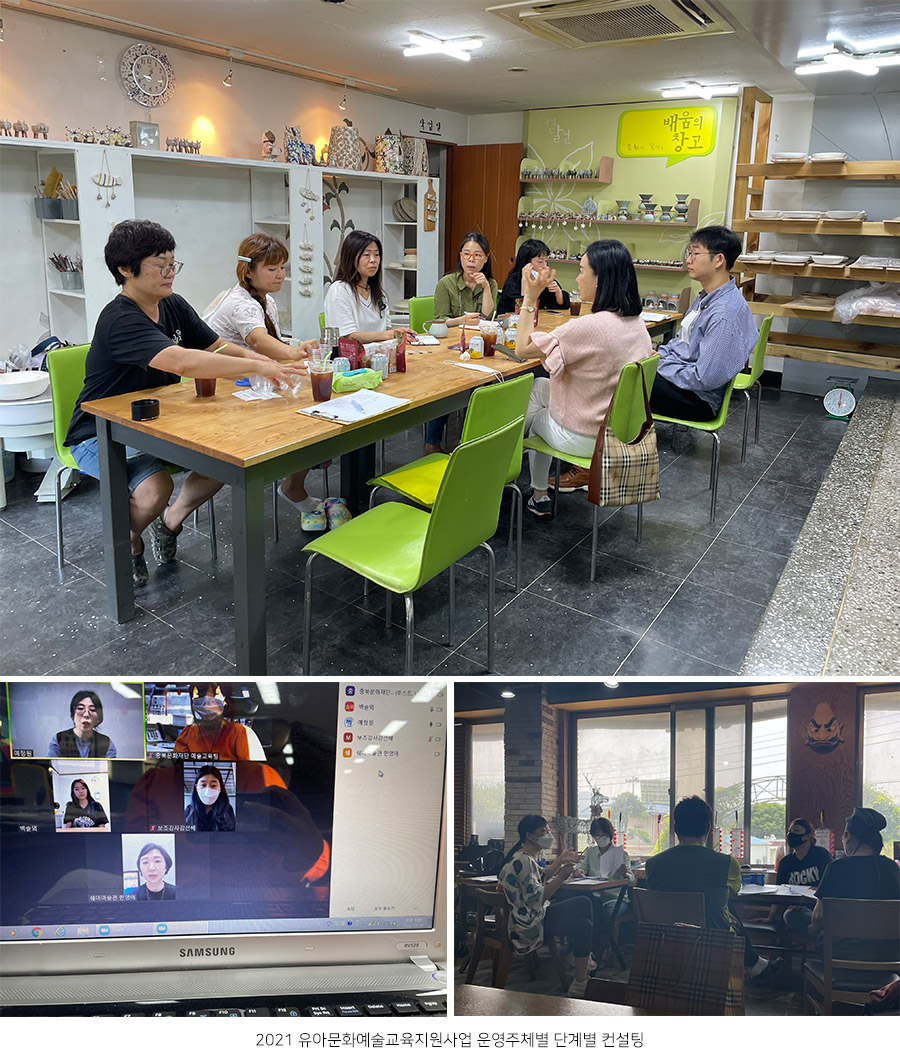 2021 유아문화예술교육지원사업 운영주체별 단계별 컨설팅