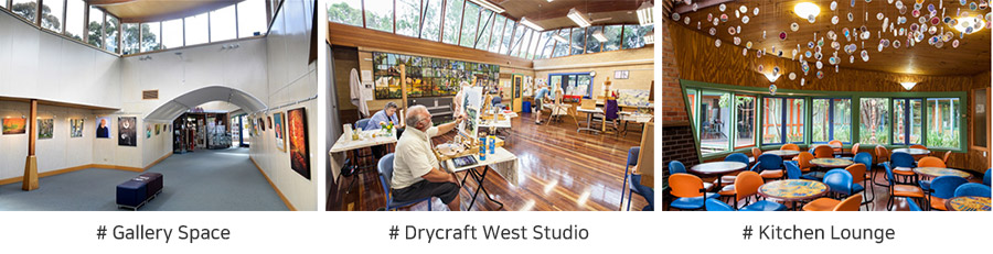 Gallery Space, Drycraft West Studio, Kitchen Lounge,출처_Box Hill Community Art Center 공식 홈페이지